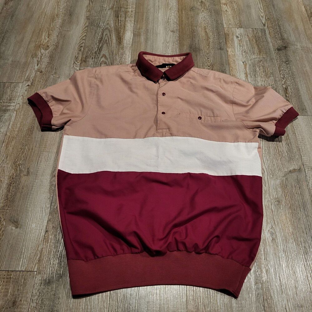 Discovery Vintage Bowling Style Snap Button Polo Shirt Women's Size Small